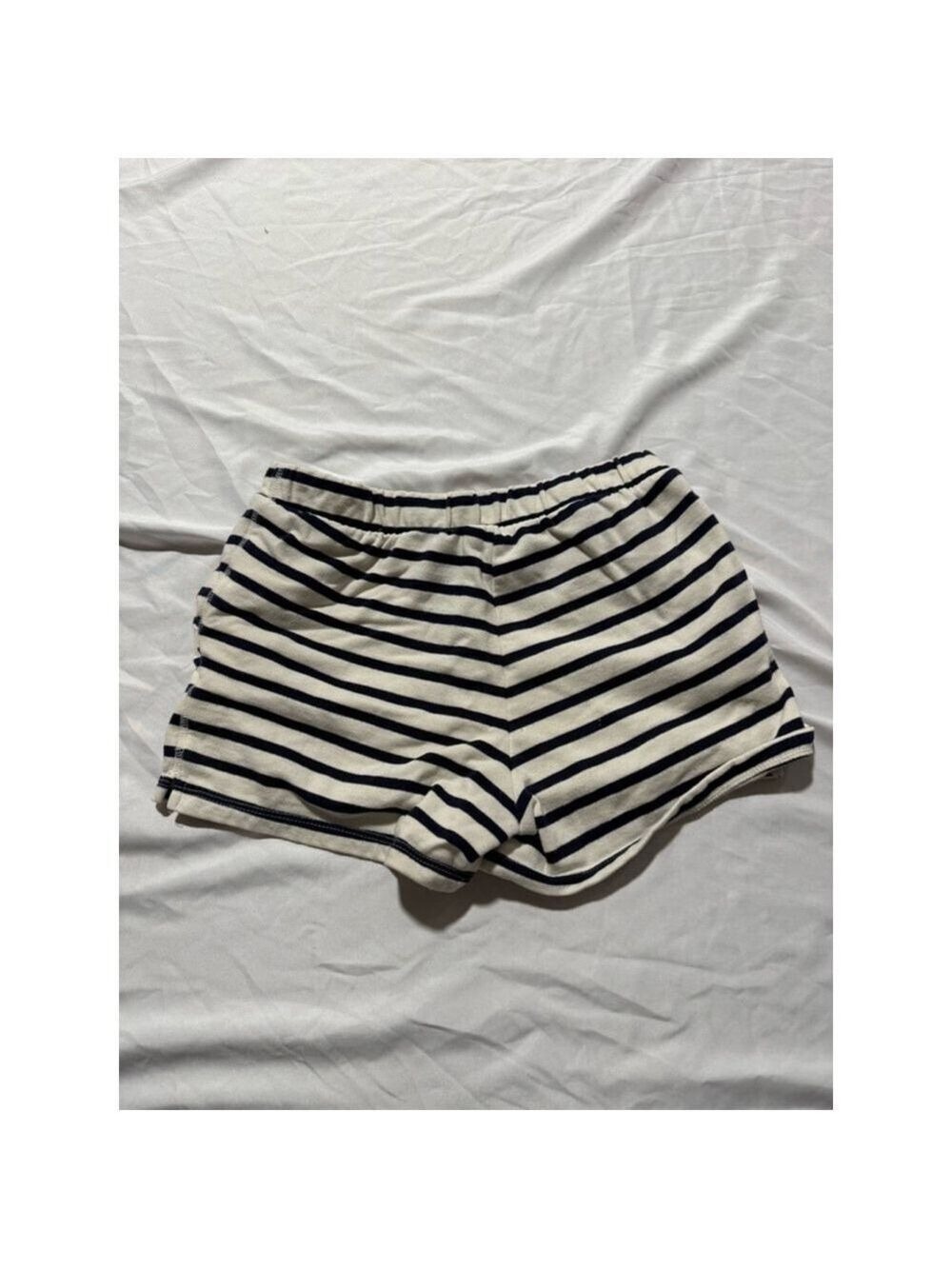 Girls Gap Kids Shorts XL (12) White Navy Striped